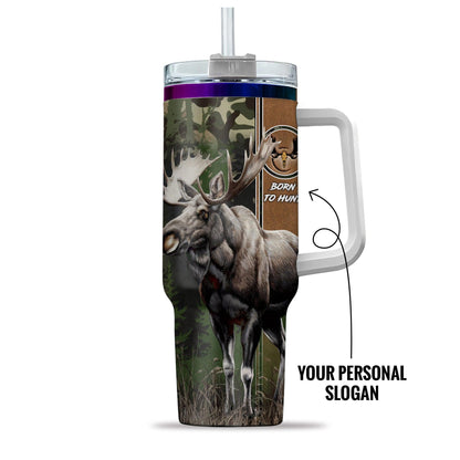 Moose Hunter Personalized 40oz Tumbler - The Deerly