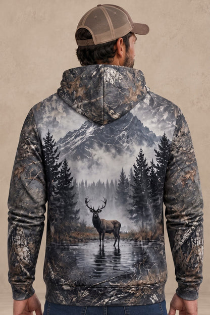 Performance Fleece-Lined Hoodie – Mistline Stag