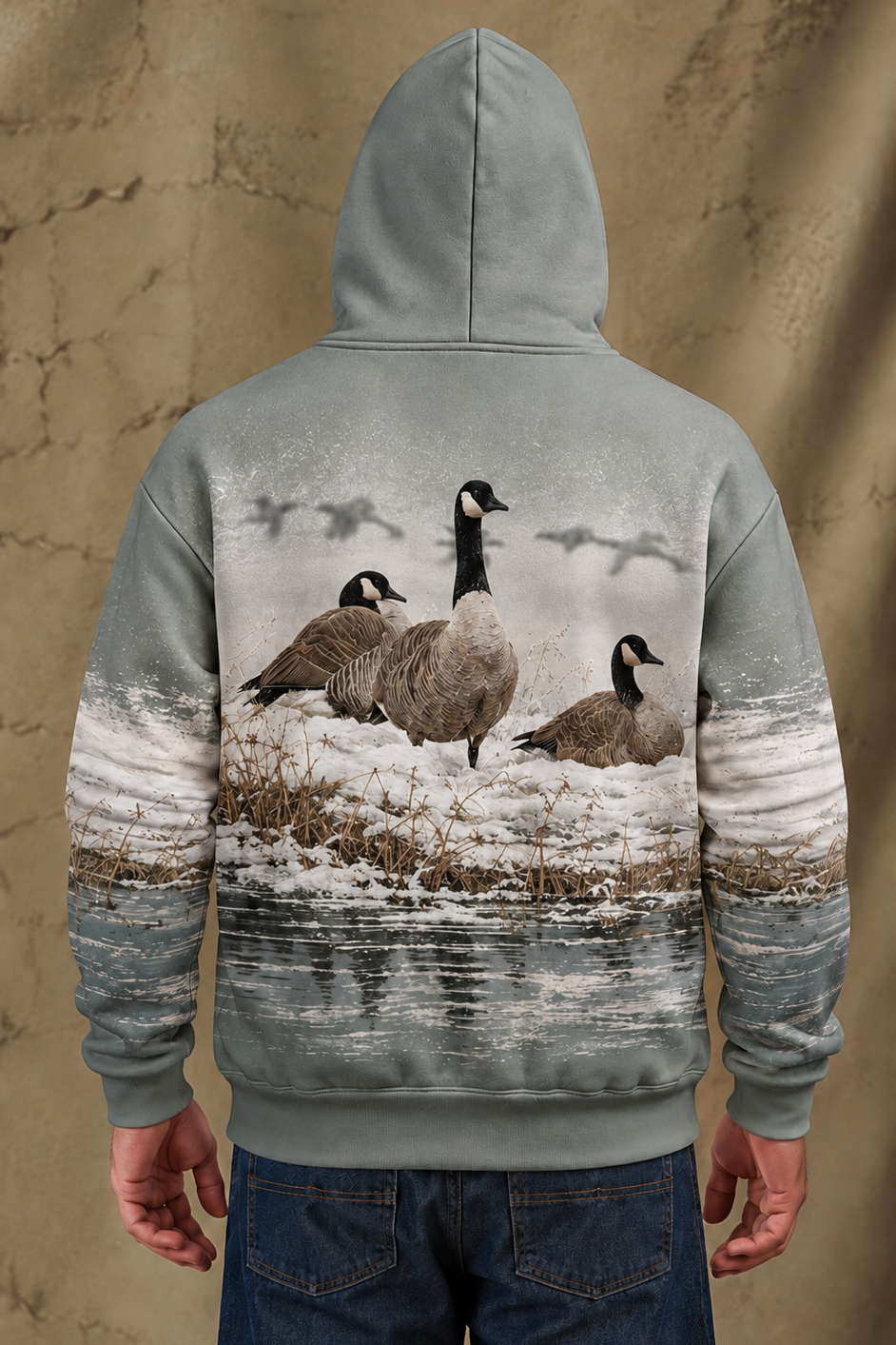 Performance Fleece-Lined Hoodie – Snowy Bank Goose Rest