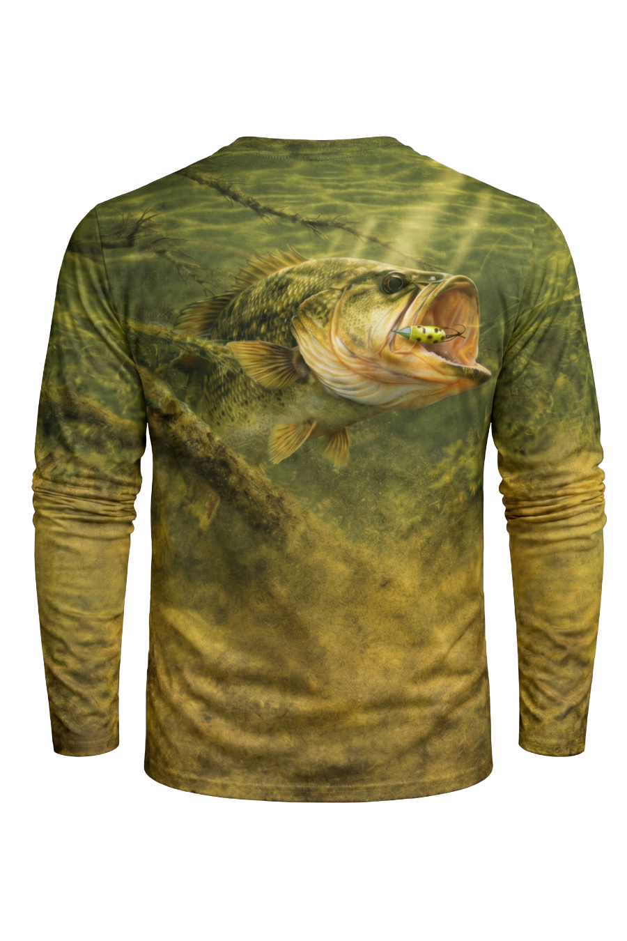 Performance Fishing Long Sleeve - Clay Bottom Bass - TBT54