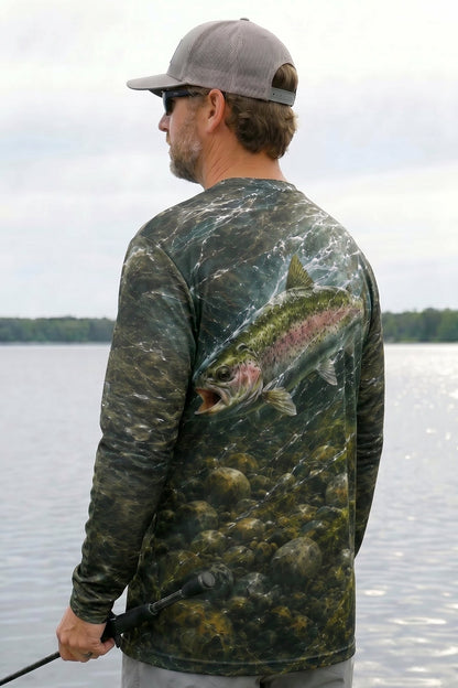Performance Fishing Long Sleeve - Raging Current Rainbow - TBT116