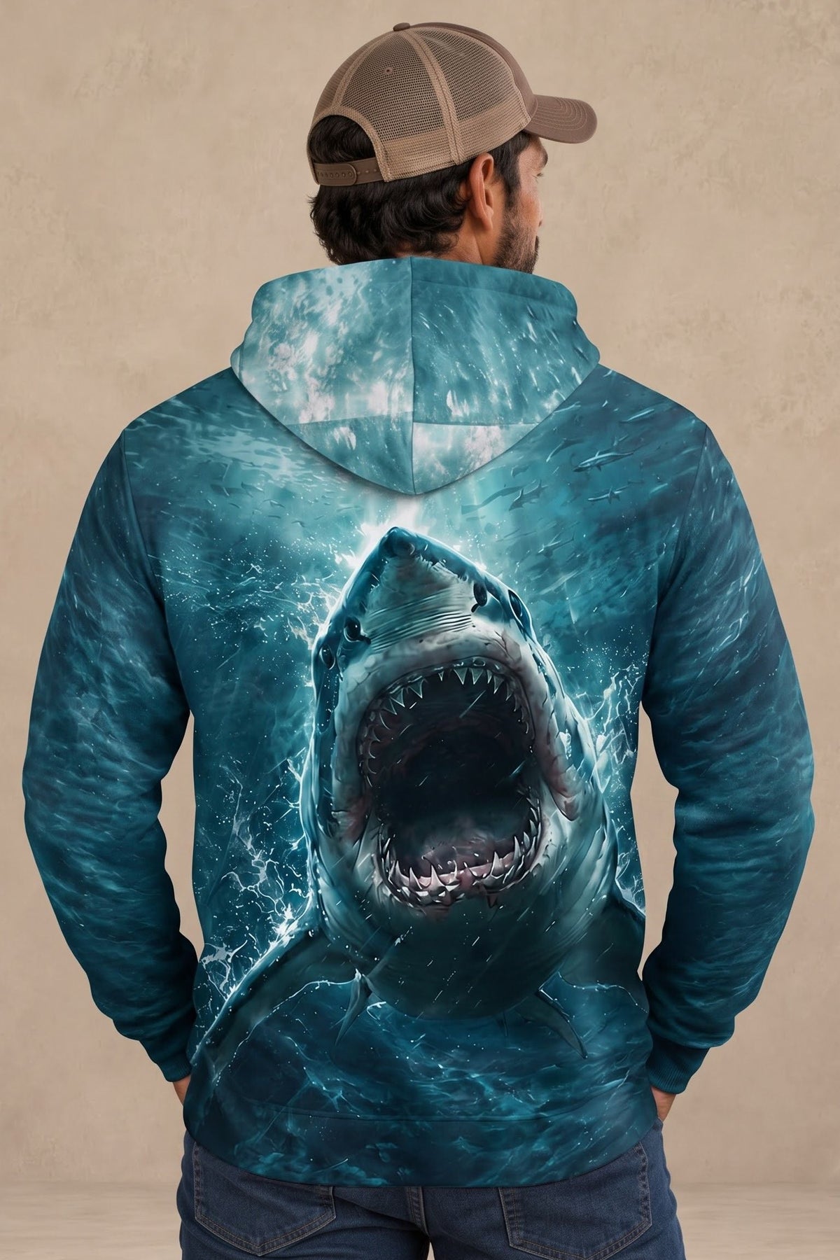 Performance Outdoor Fleece-Lined Hoodie - Great White Drift - AUH05