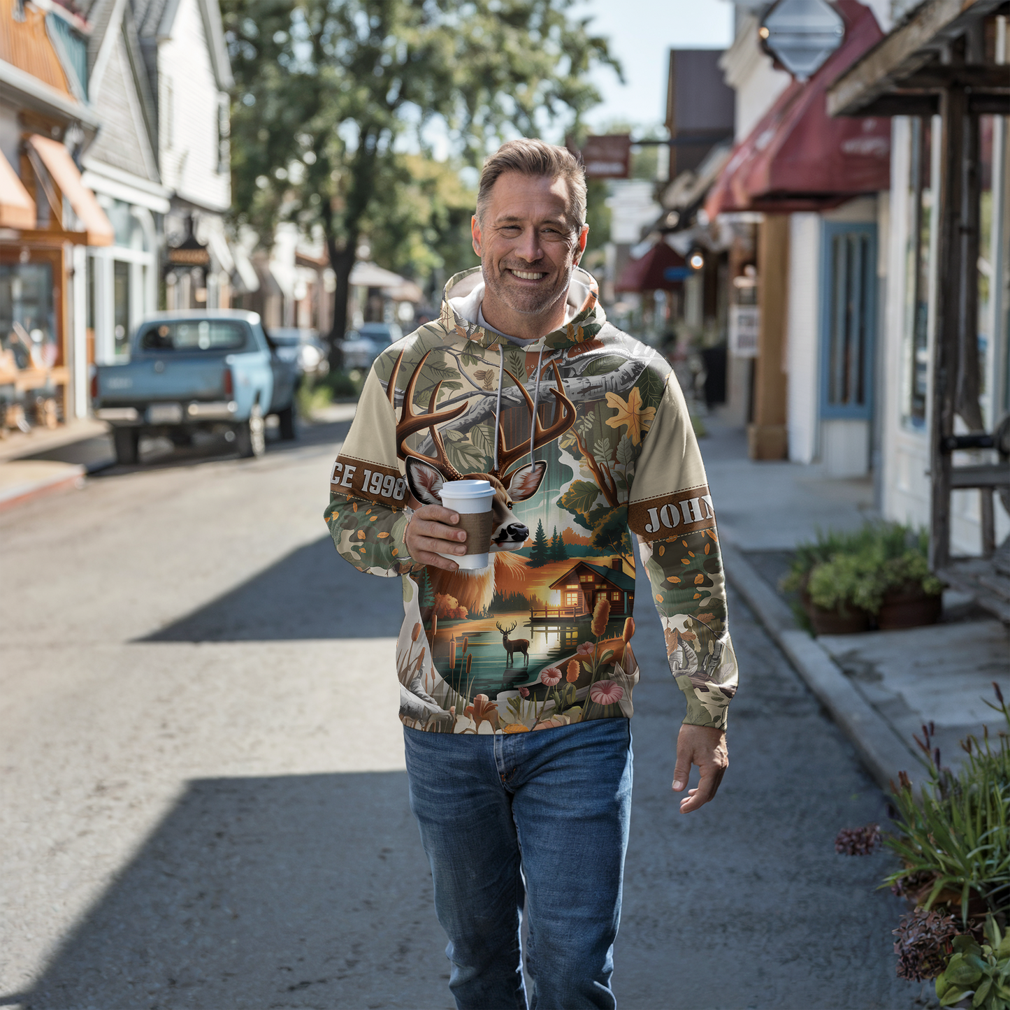 Lakeside Buck Retreat Personalized Hoodie