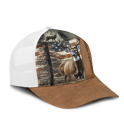 Born to Hunt – The Deerly Buck Camo Trucker Cap