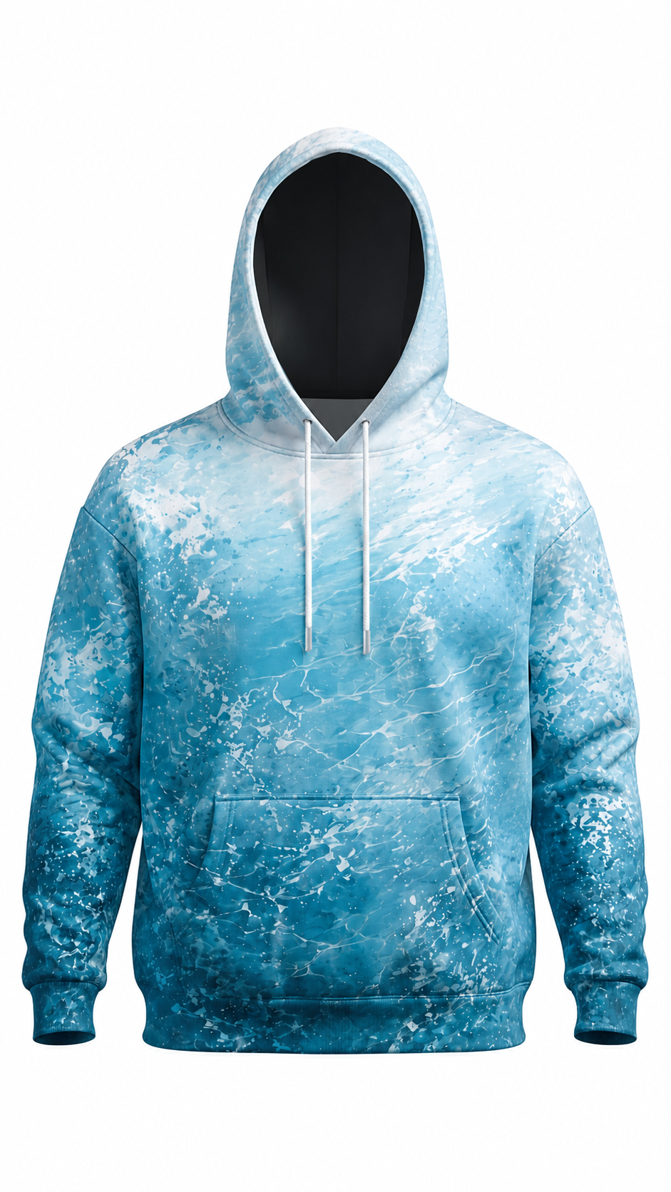 Performance Fishing Fleece-Lined Hoodie - Great White Surge - AUH04