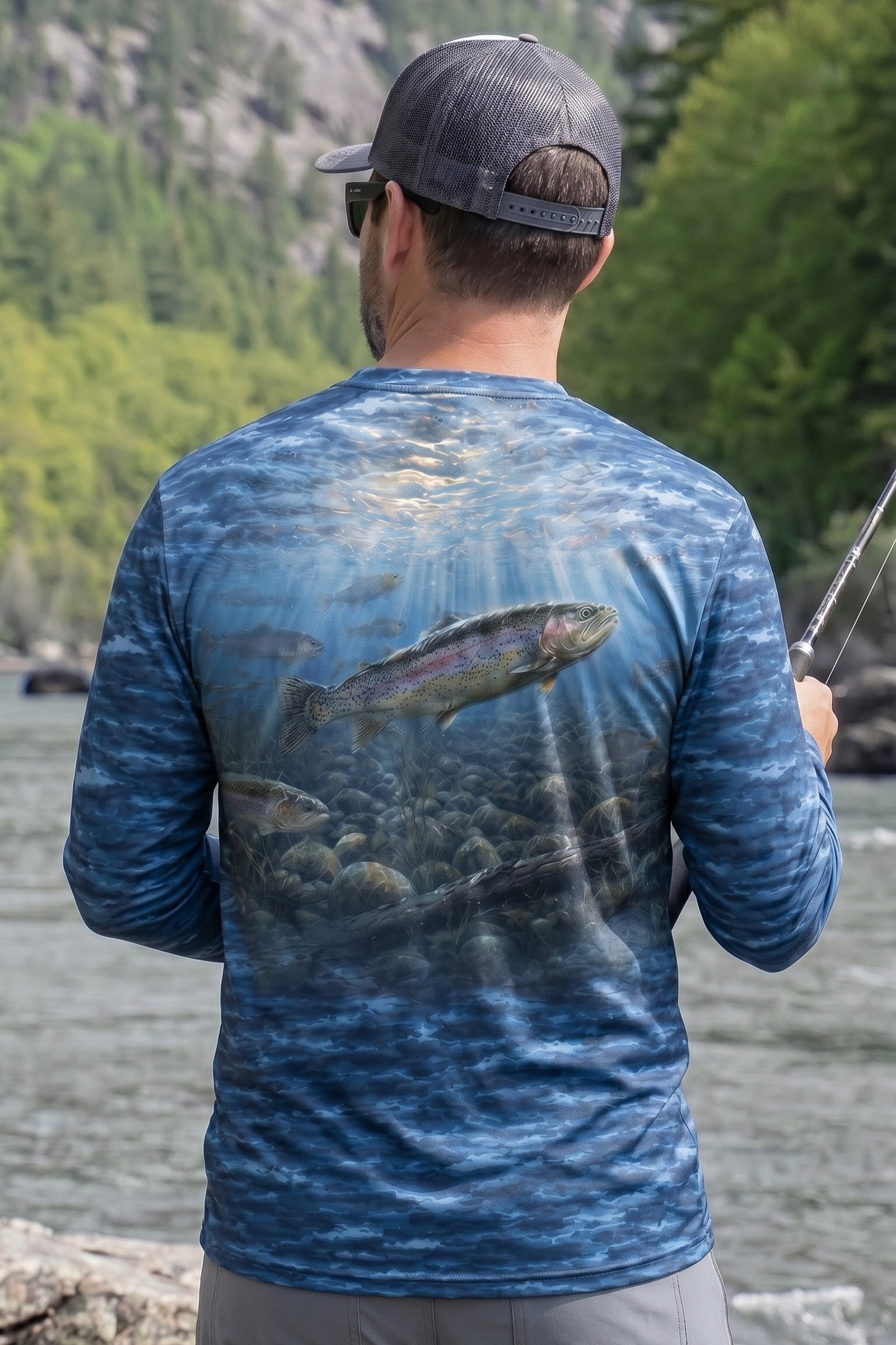 Performance Fishing Long Sleeve - Dusk River Rainbow - TBT81