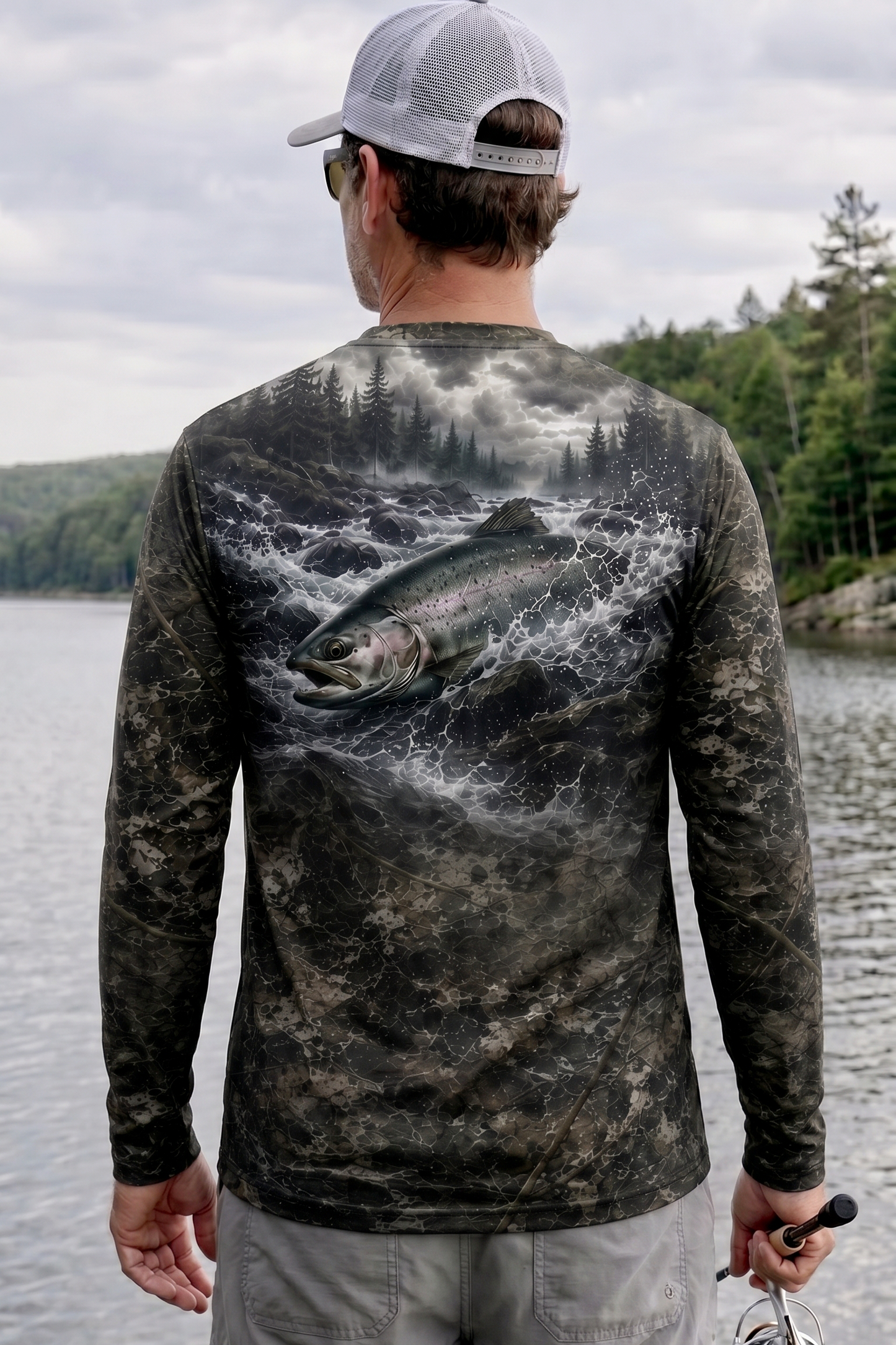 Performance Fishing Long Sleeve - River Steelhead Rush - TBT103