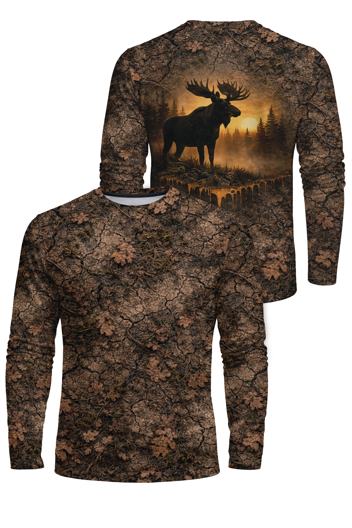 Performance Hunting Long Sleeve - Timber Moose Dusk - TD2B