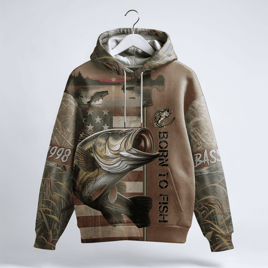 American Bass Patriot Personalized Hoodie
