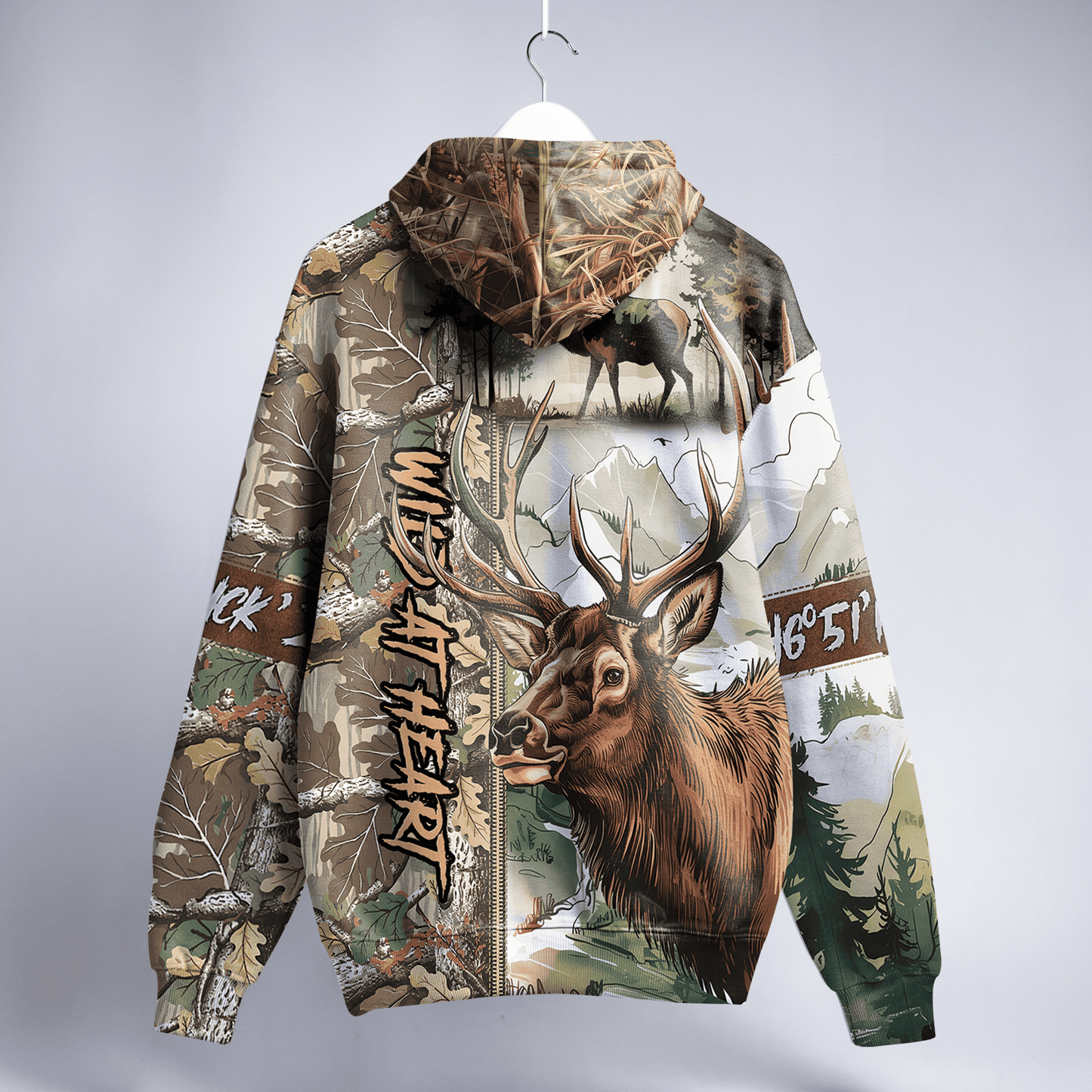 Trophy Elk Hunter Personalized Hoodie