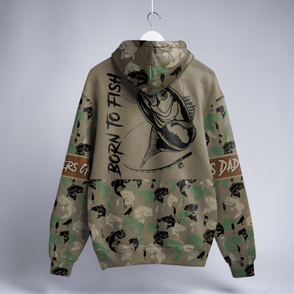 Bass Angler Personalized Zip Hoodie