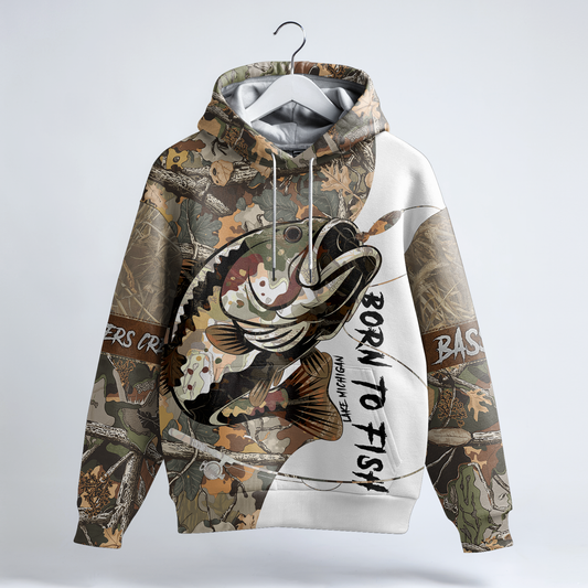 Bass Camo Warrior Personalized Hoodie