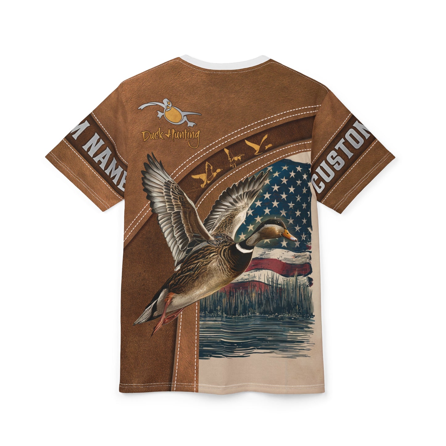 Duck Hunting Heritage Personalized Unisex Cut & Sew Tee