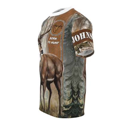Buck Hunter Personalized Unisex Cut & Sew Tee
