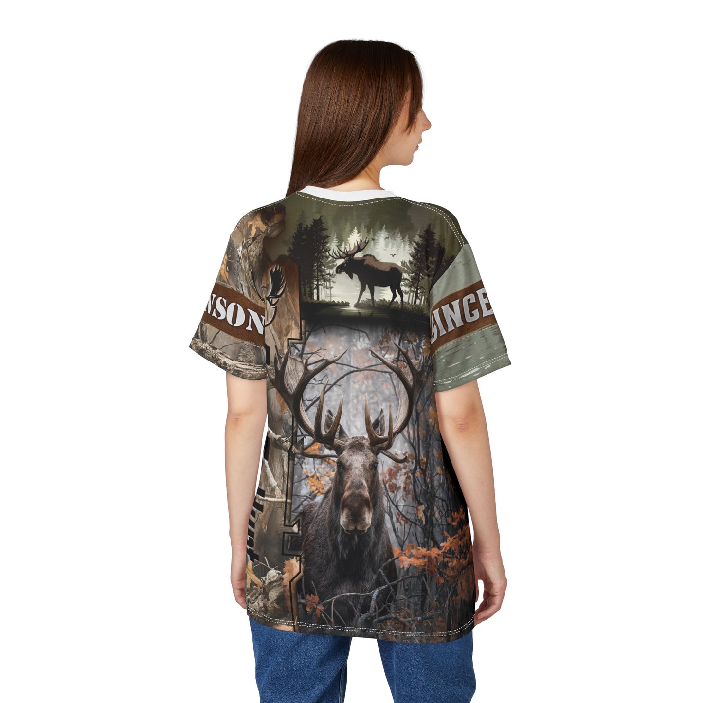 Moose Majesty Personalized Unisex Cut & Sew Tee