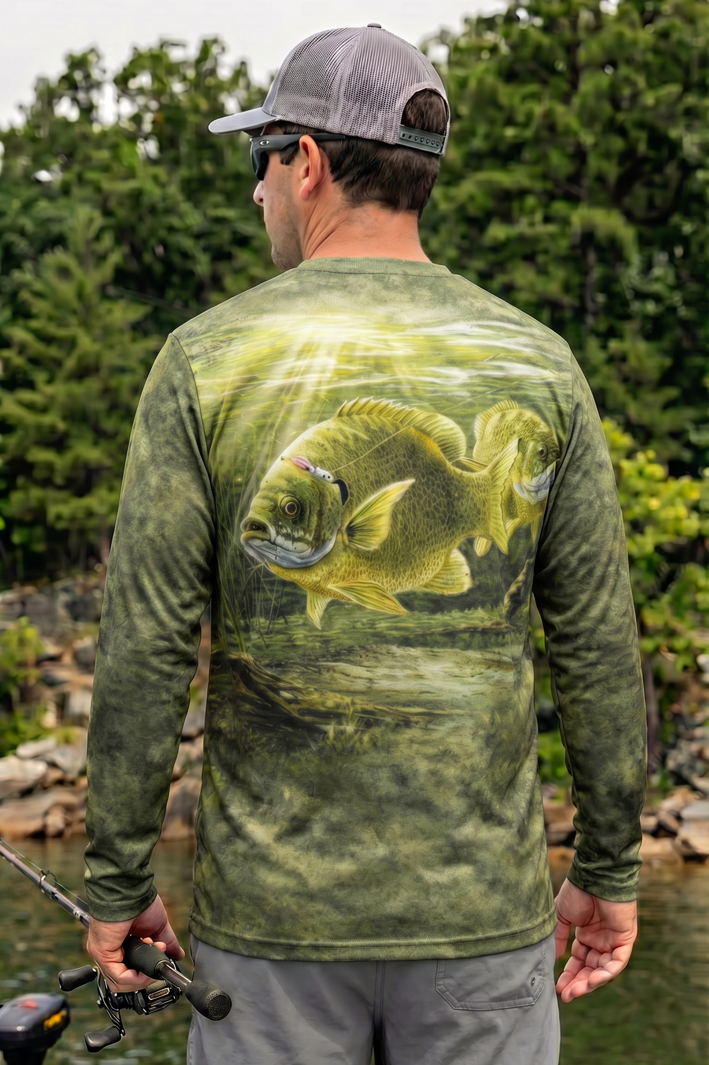 Performance Fishing Long Sleeve - Marsh Bluegill Strike - TBT50