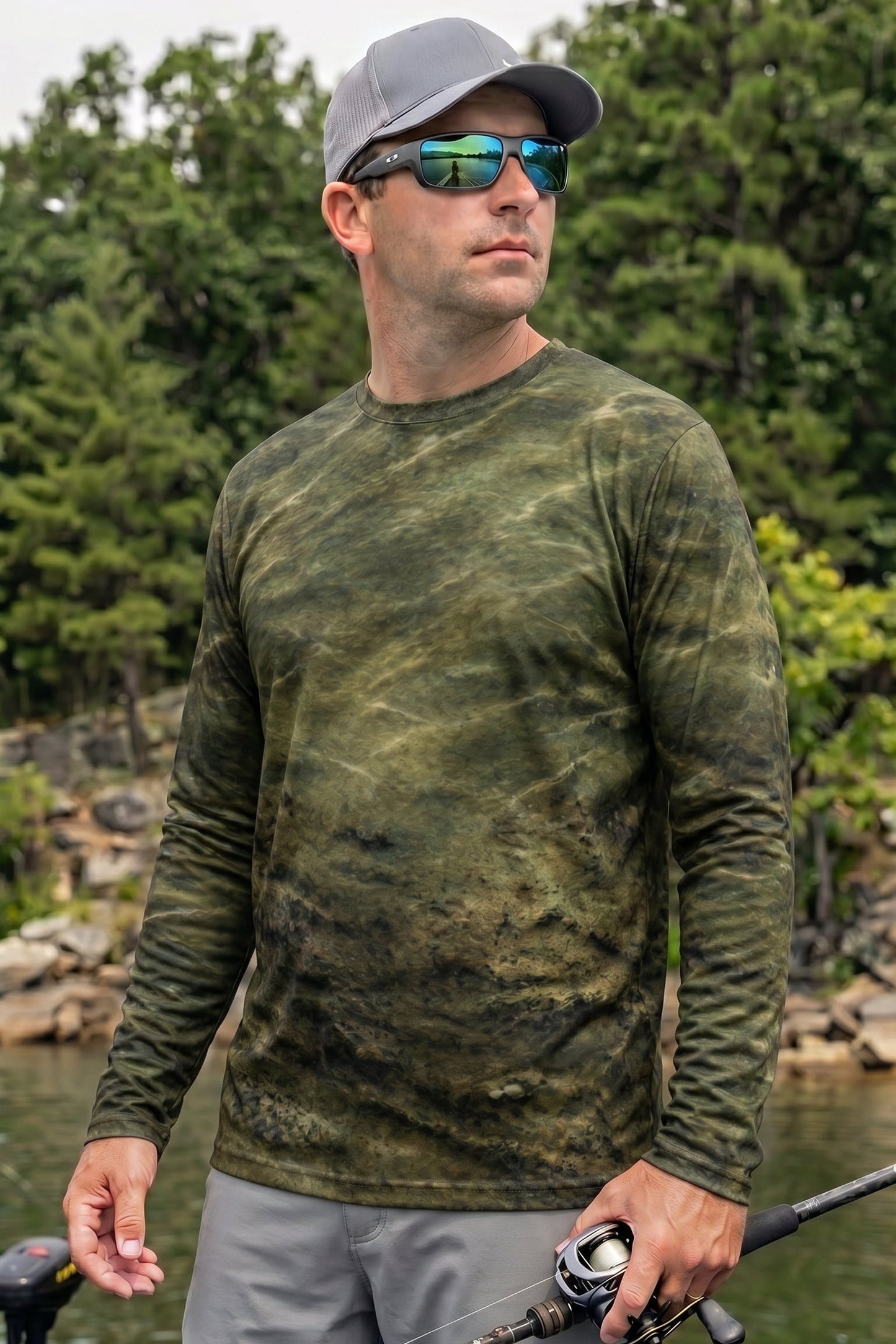 Performance Fishing Long Sleeve - Clay Timber Catfish - TBT60