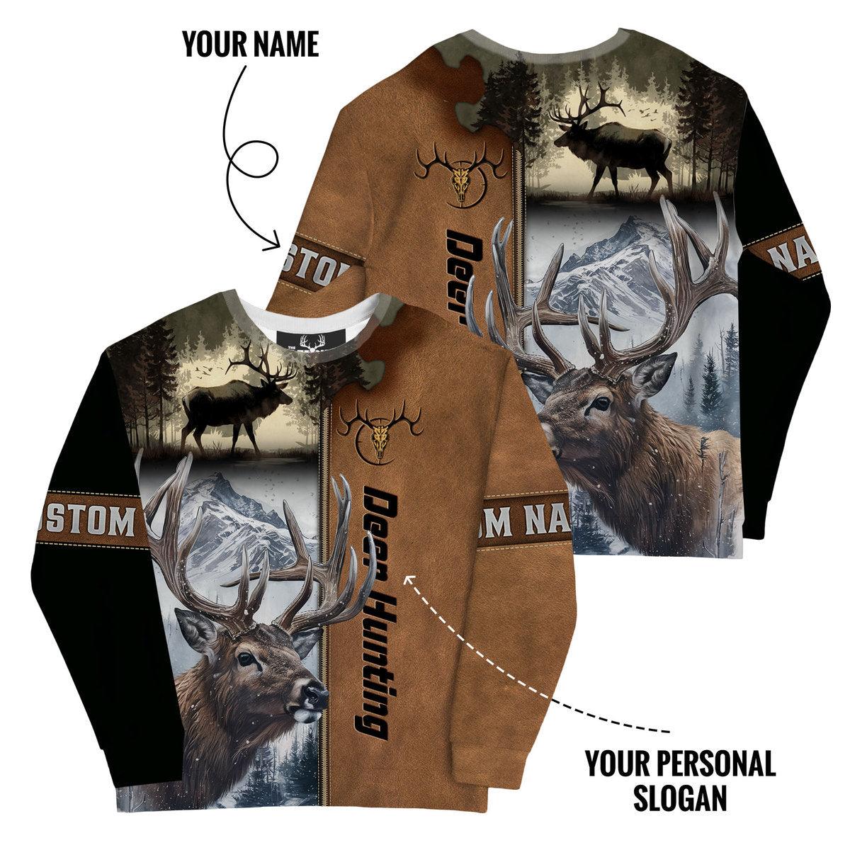 Deer Hunt Mountain Legend Sweatshirt Personalized - The Deerly