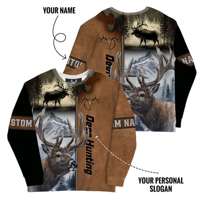 Deer Hunt Mountain Legend Sweatshirt Personalized - The Deerly