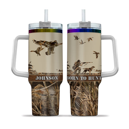 Personalized 40oz Duck Hunting Tumbler – Your Name, Your Legacy