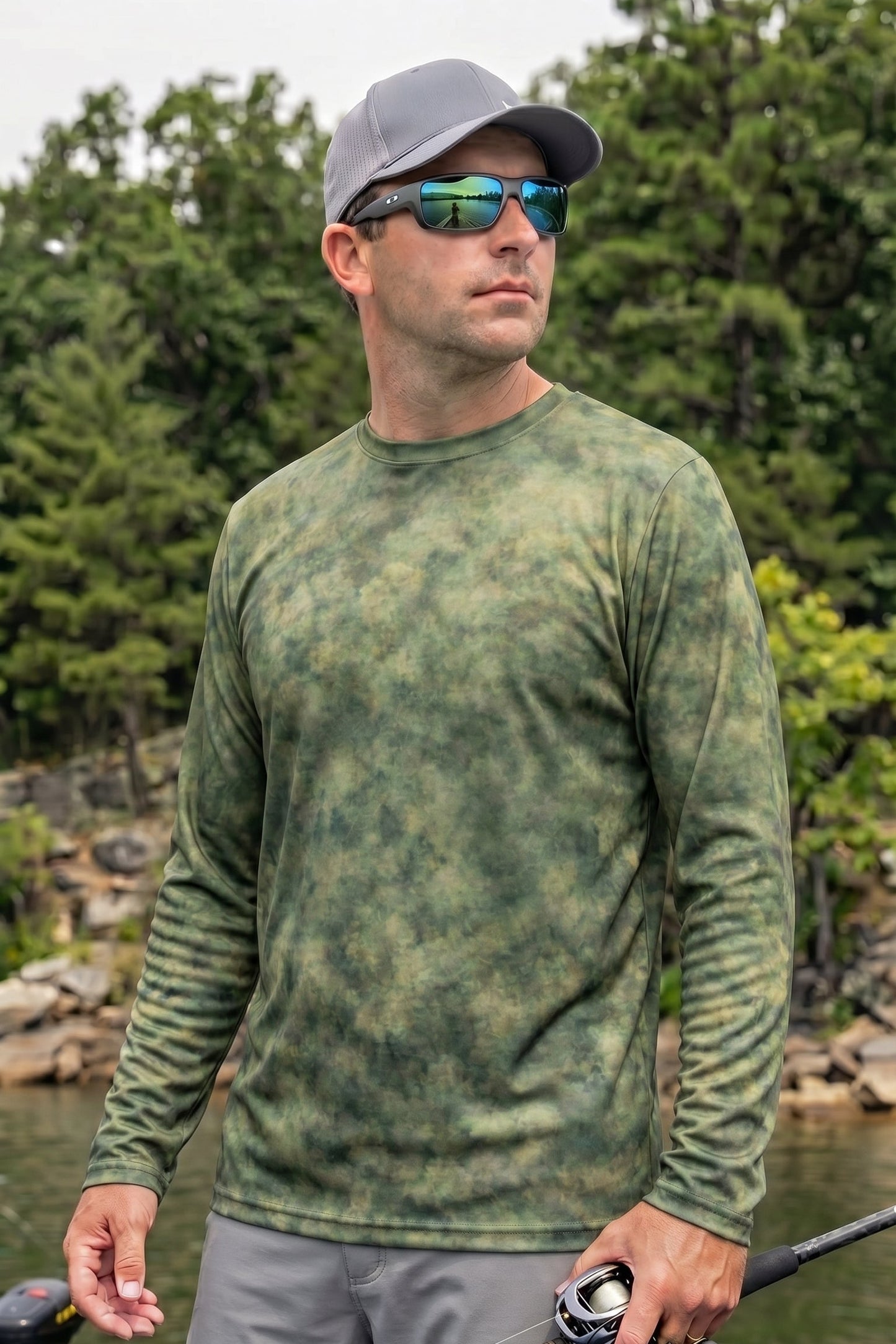 Performance Fishing Long Sleeve - Delta Bass Breach - TBT42