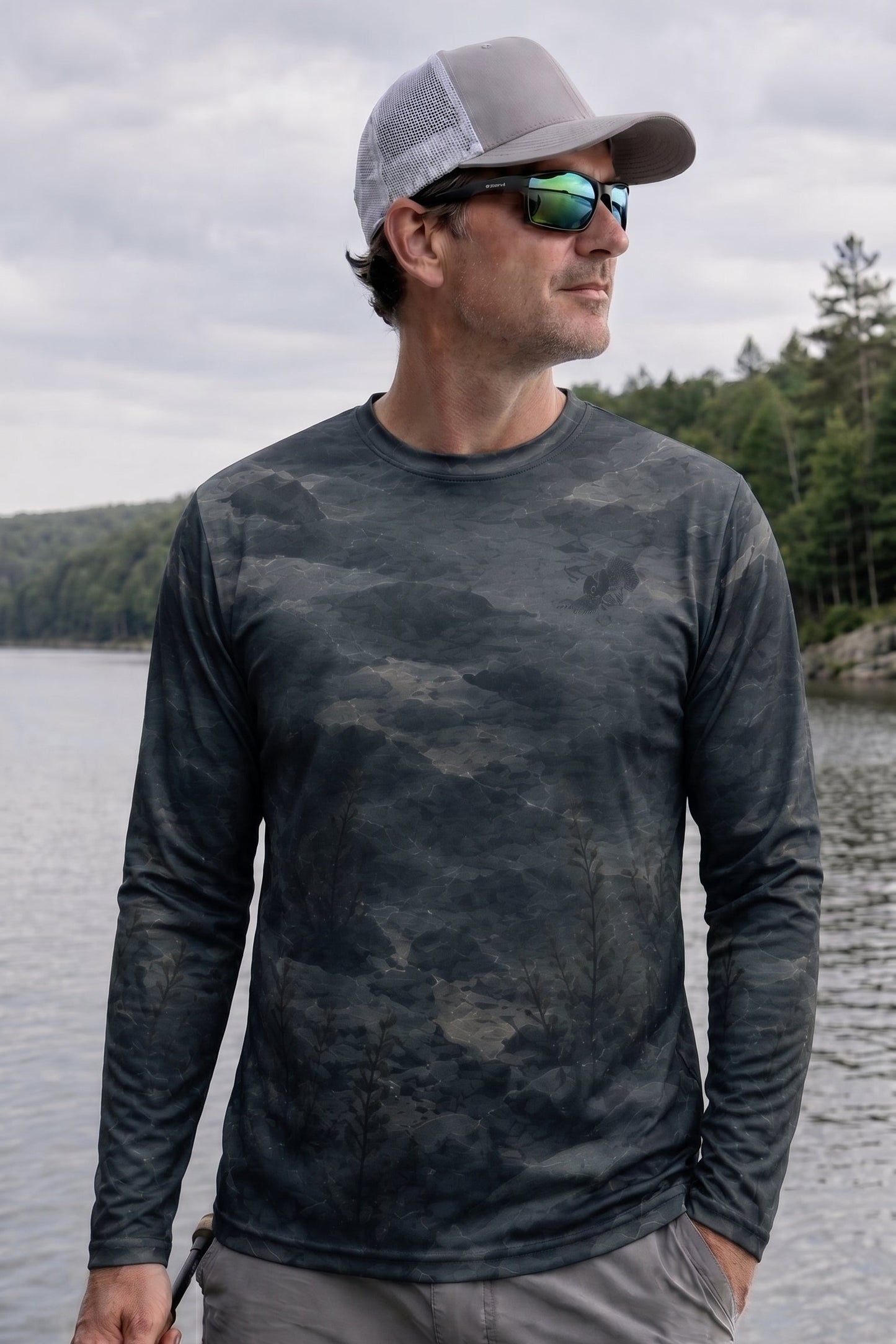 Performance Fishing Long Sleeve - Ghostly Deep Walleye - TBT120