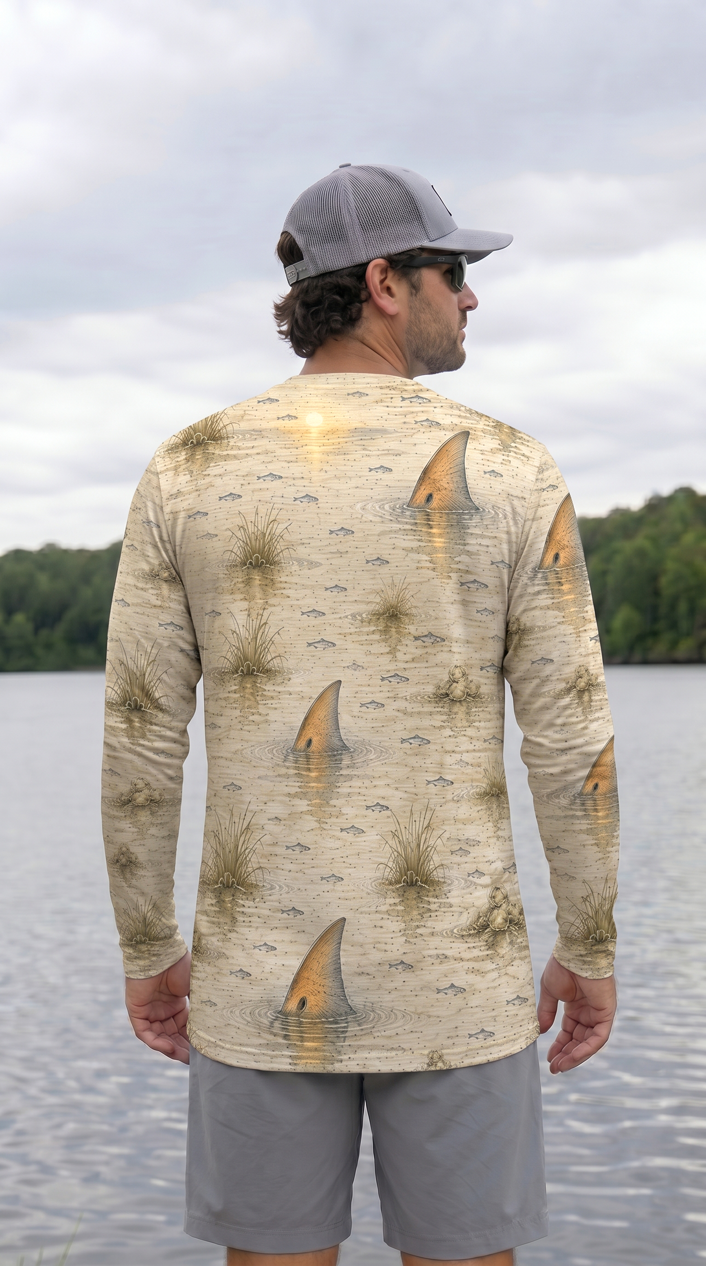 Performance Fishing Long Sleeve - Sunset Flats Redfish Pattern - RP04