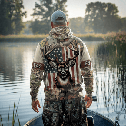 American Whitetail Patriot Personalized Hoodie