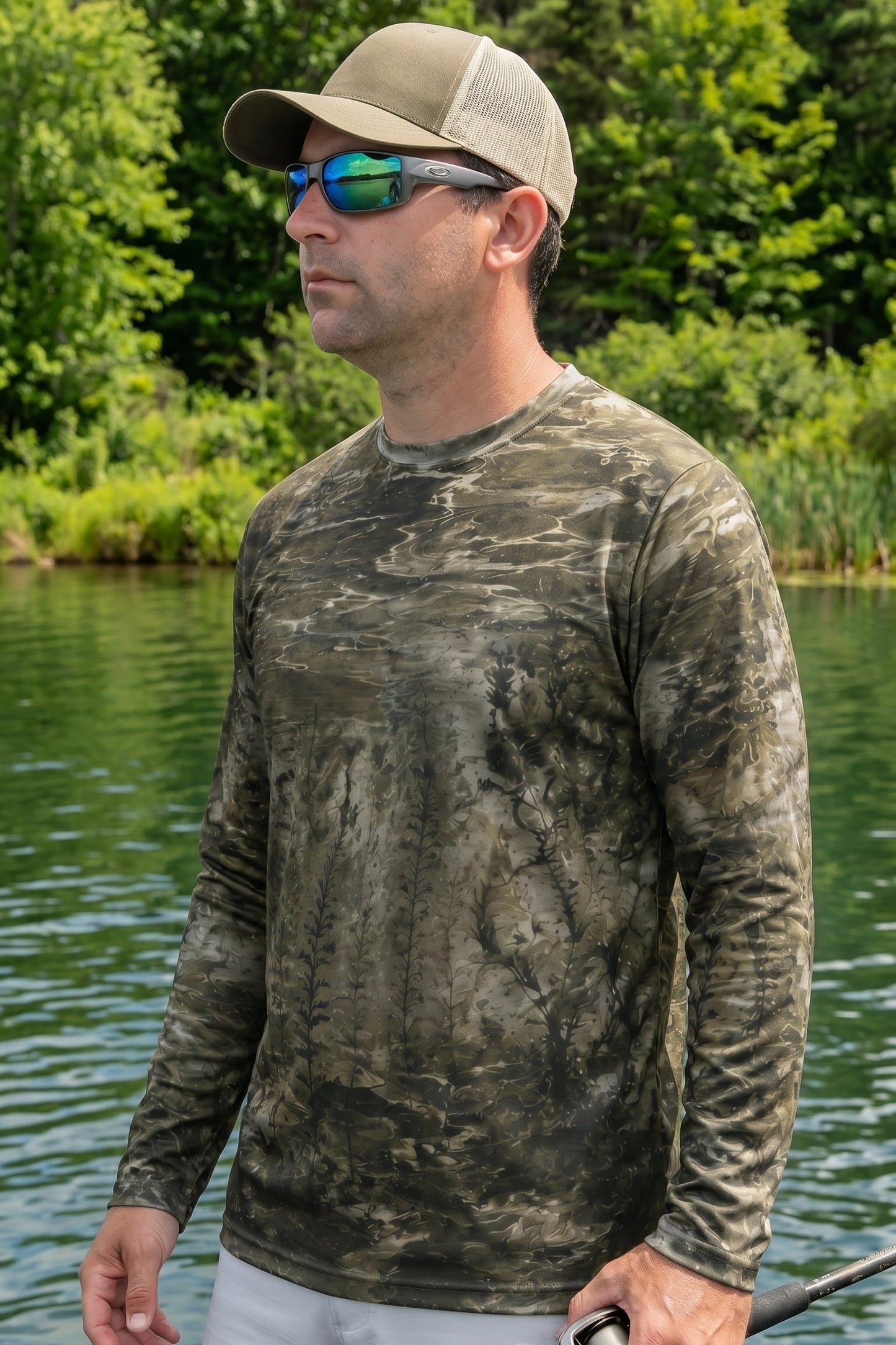 Performance Fishing Long Sleeve - Ghost Reed Musky - AOF34