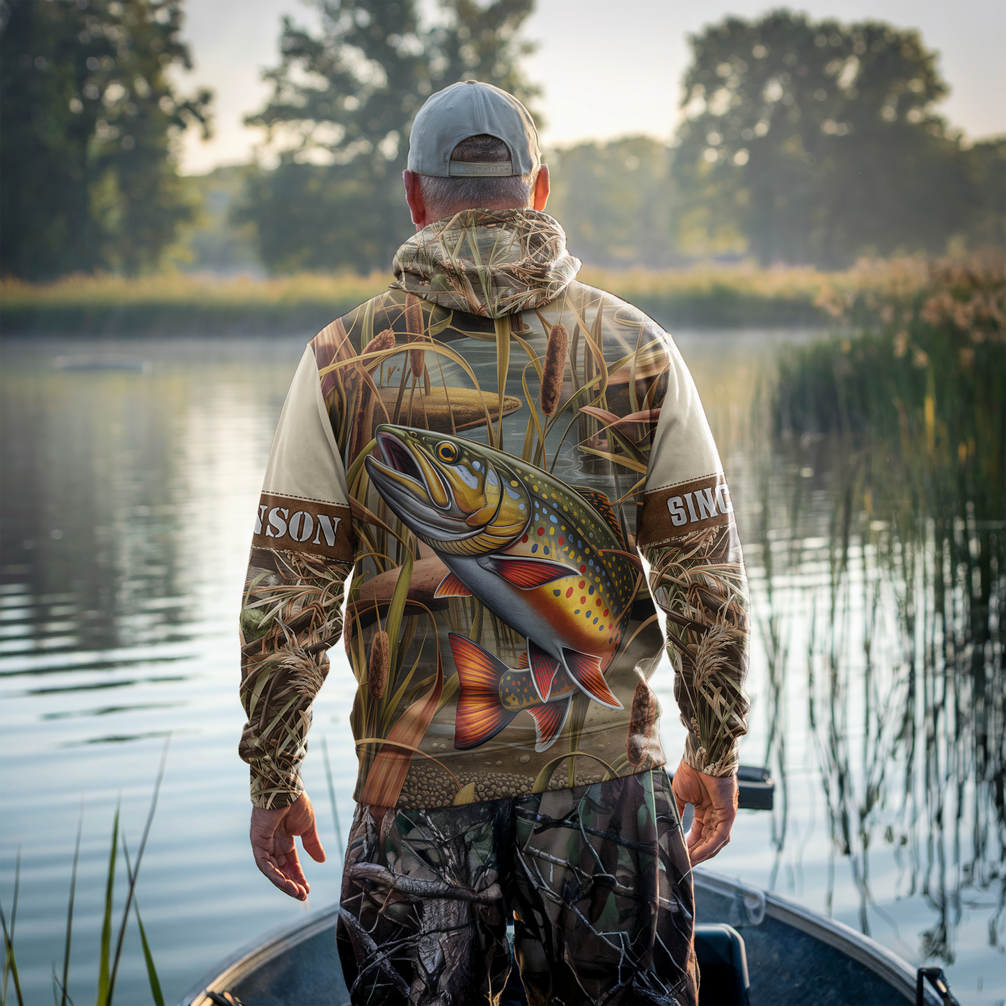 Brook Trout Wilderness Personalized Hoodie