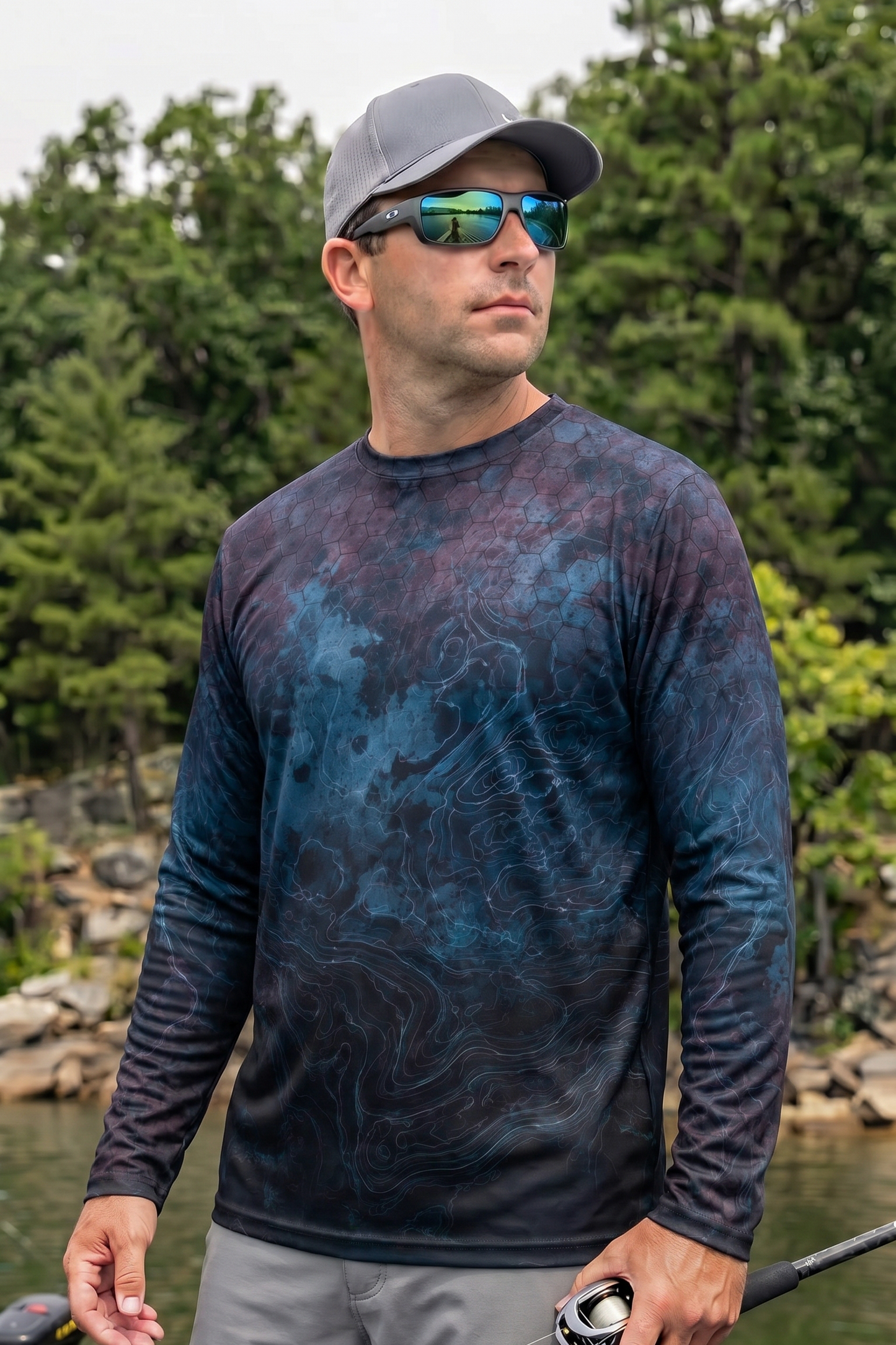 Performance Fishing Long Sleeve - Midnight Depth Muskie - TBT92