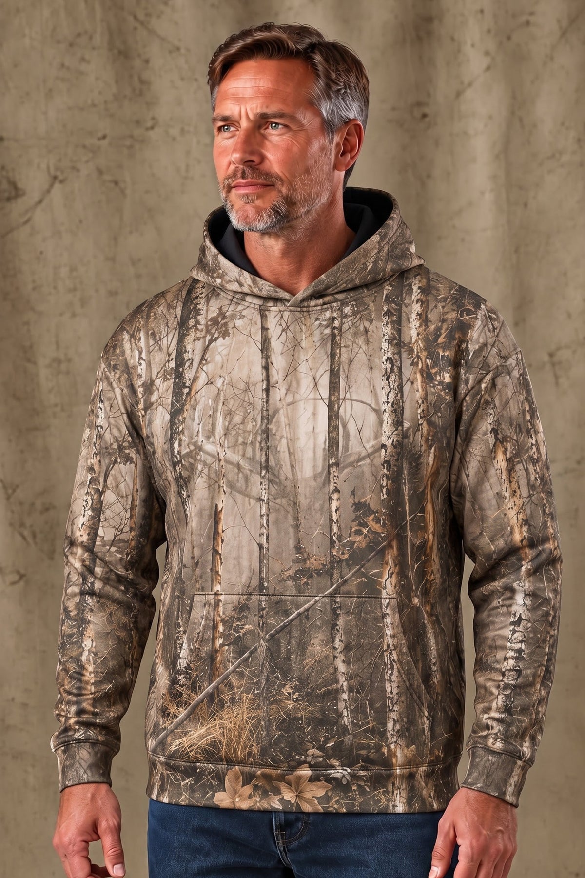 Performance Fleece-Lined Hoodie – Birch Forest Whitetail