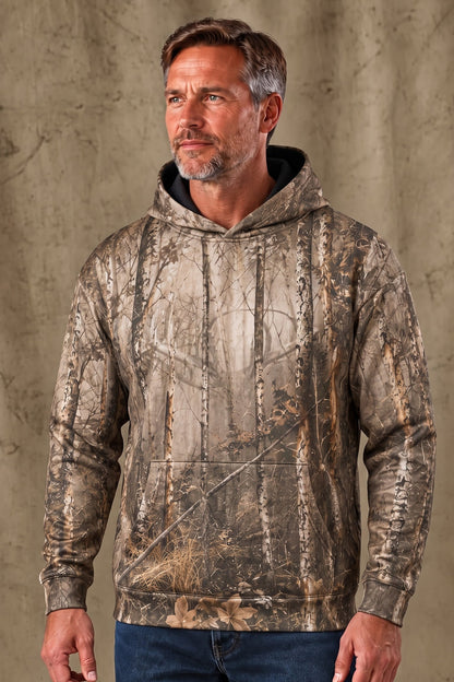 Performance Fleece-Lined Hoodie – Birch Forest Whitetail