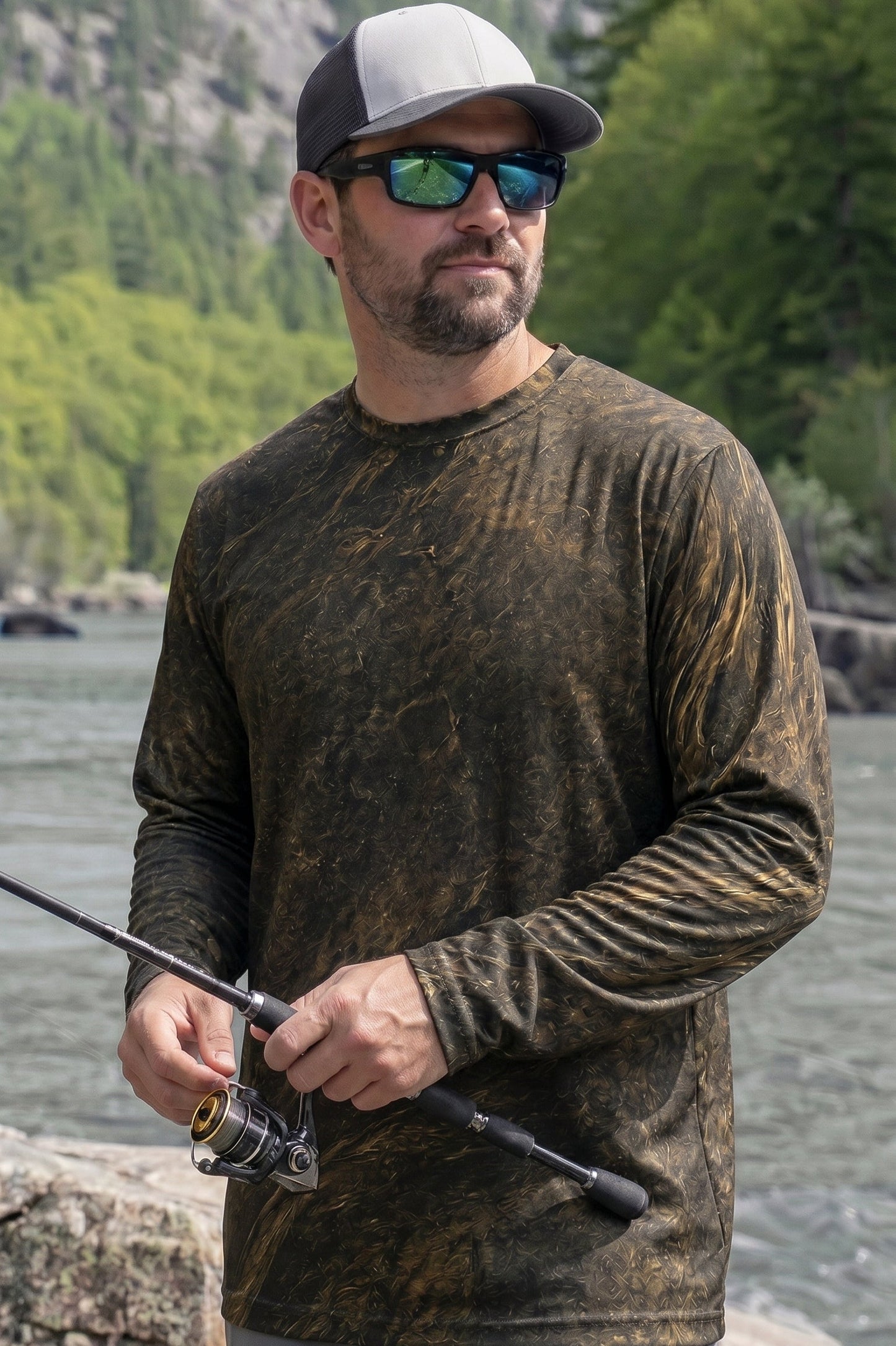 Performance Fishing Long Sleeve - Blackwater Current - RFC02