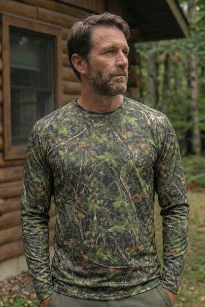 Performance Hunting Long Sleeve - Green Timber Tom - TBT09