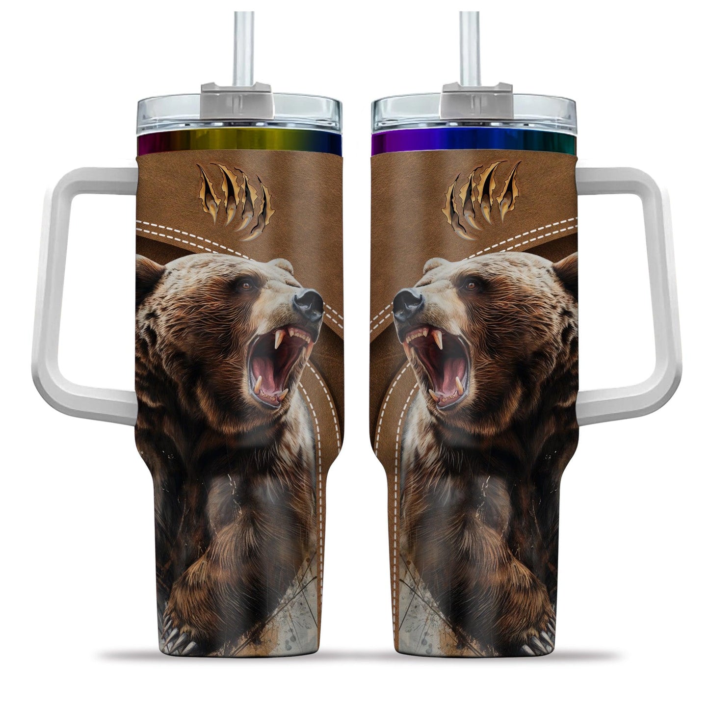 Bear Roar Personalized 40oz Tumbler - The Deerly