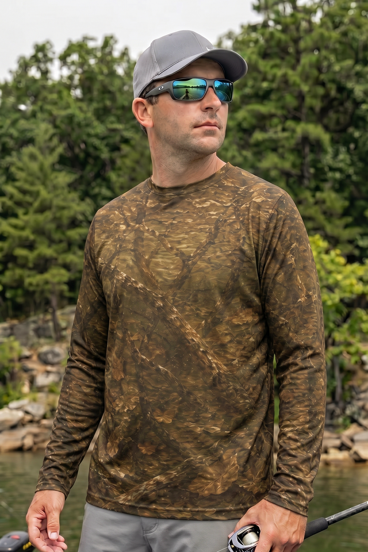 Performance Fishing Long Sleeve - Swamp Mud Carp - TBT87