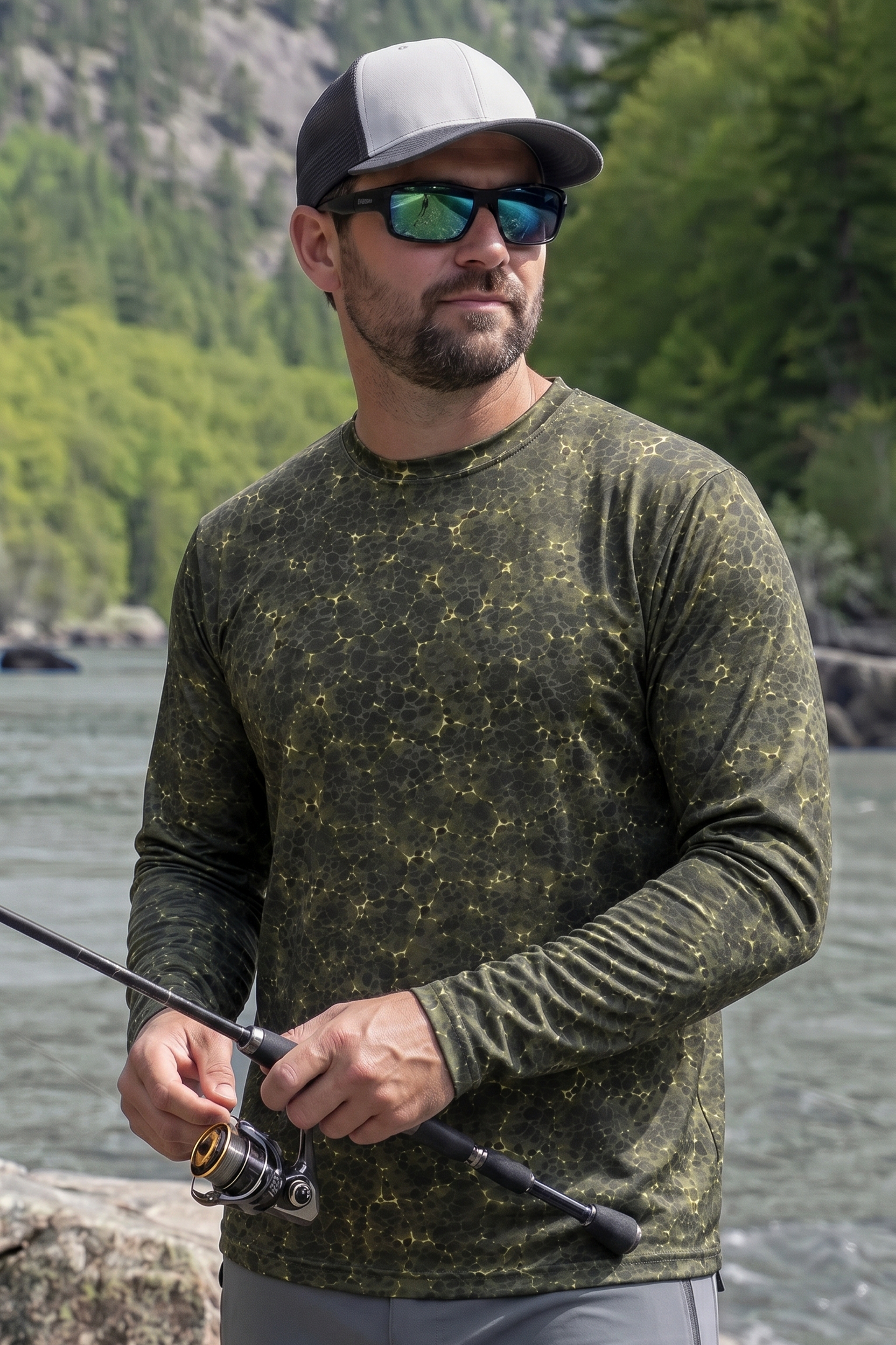 Performance Fishing Long Sleeve - Bottomland Rainbow Trout - TBT79