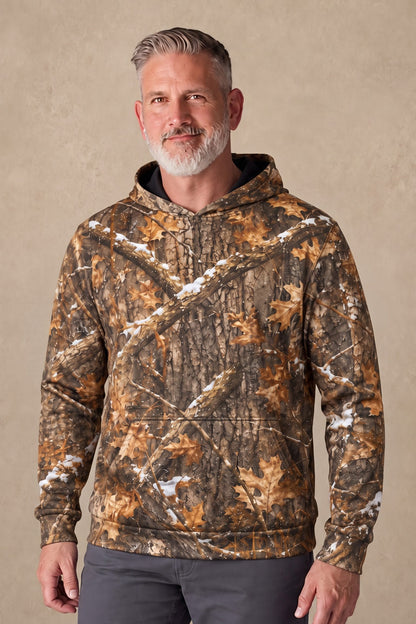 Performance Fleece-Lined Hoodie – Golden Sunrise Whitetail