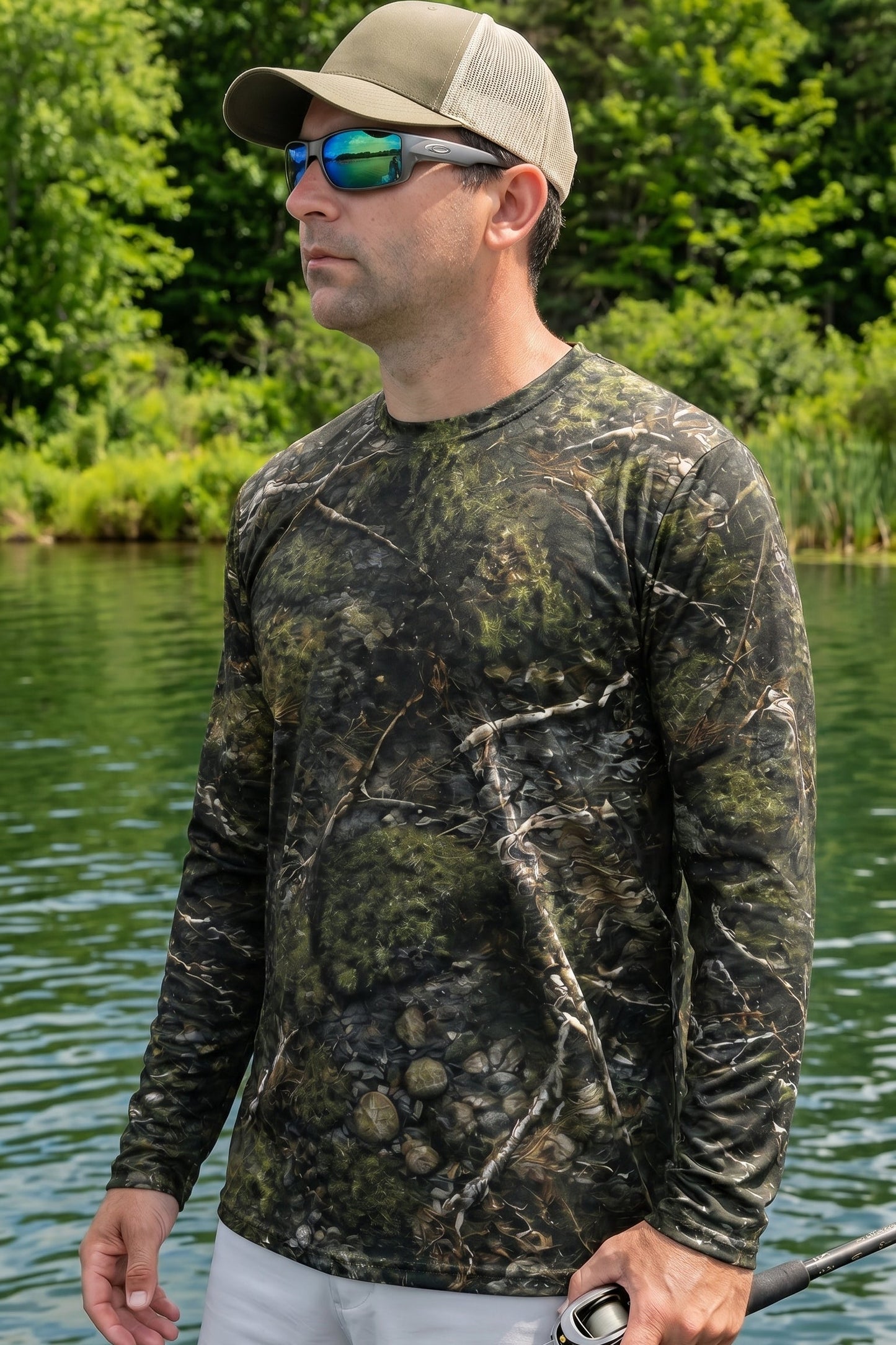 Performance Fishing Long Sleeve - River Trout Shadow - TBT109