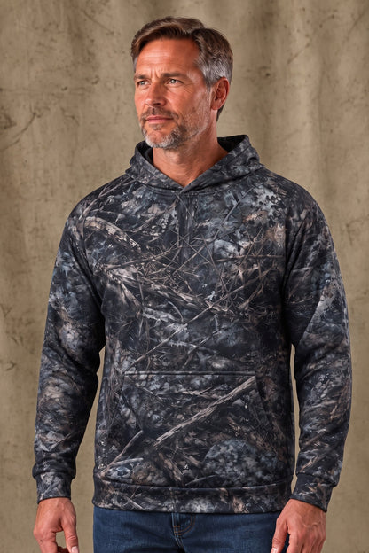 Performance Fleece-Lined Hoodie - River Steelhead Timber