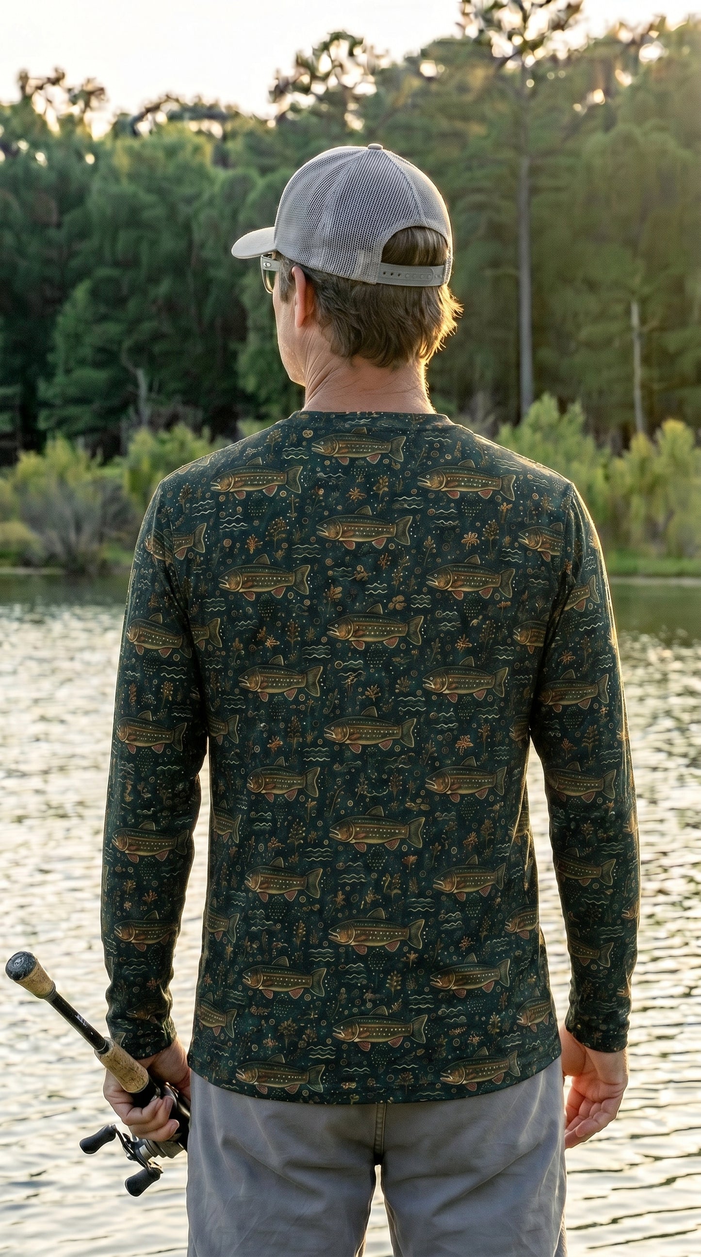 Performance Fishing Long Sleeve - Sunset Flats Redfish Pattern - RP05