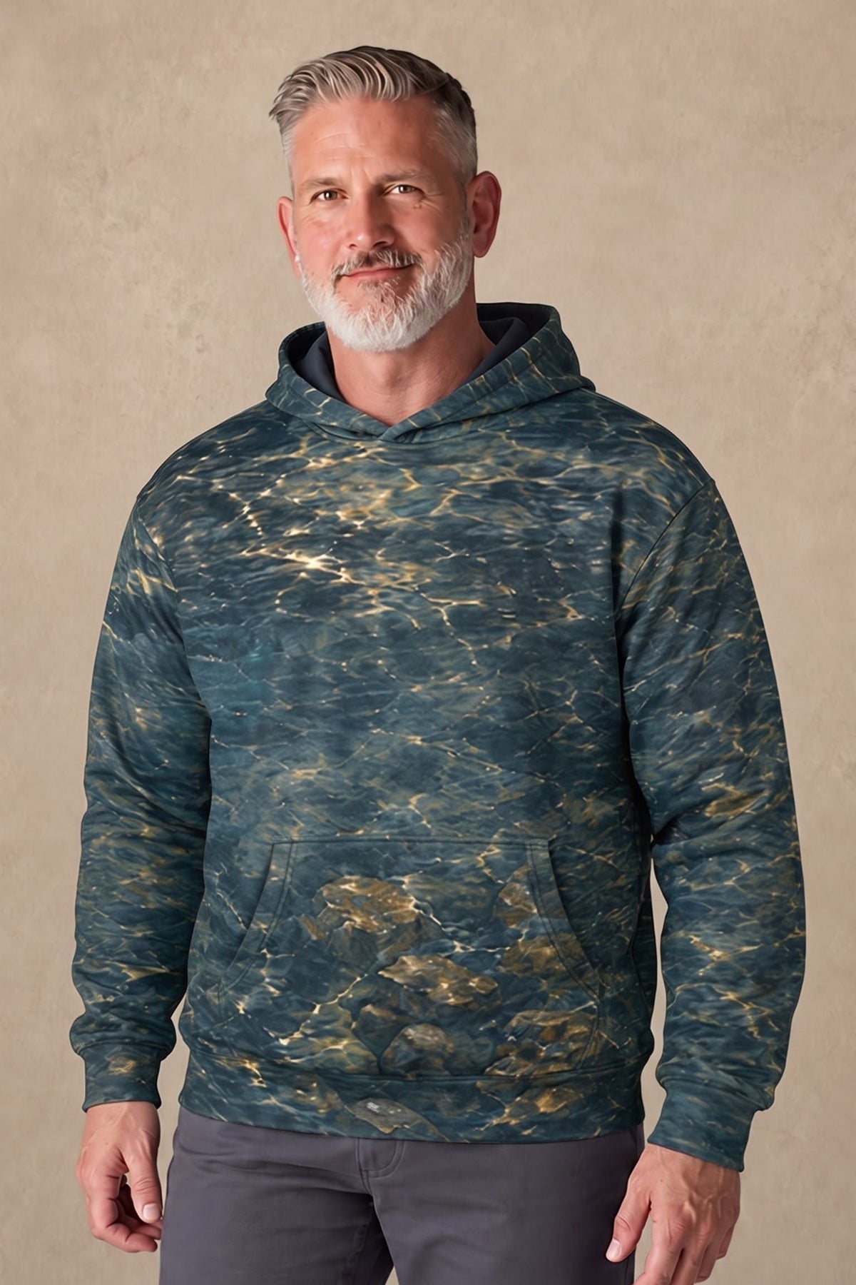 Performance Fleece-Lined Hoodie - Deep Breach Walleye