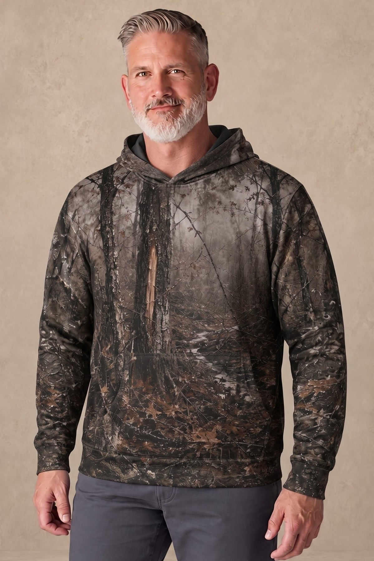 Performance Fleece-Lined Hoodie - Dark Oak Whitetail