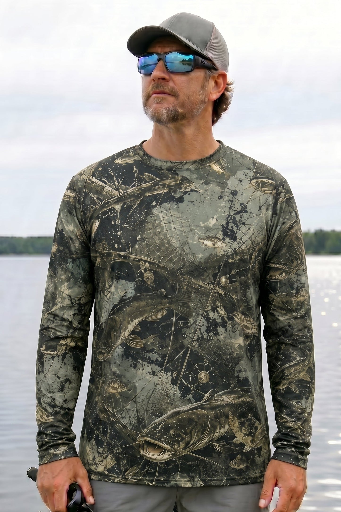 Performance Fishing Long Sleeve - Swamp Splatter Catfish - TBT125