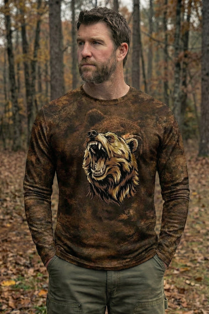 Performance Hunting Long Sleeve - Timber Grizzly Growl - TB1M
