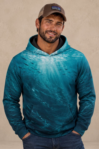 Performance Outdoor Fleece-Lined Hoodie - Great White Drift - AUH05