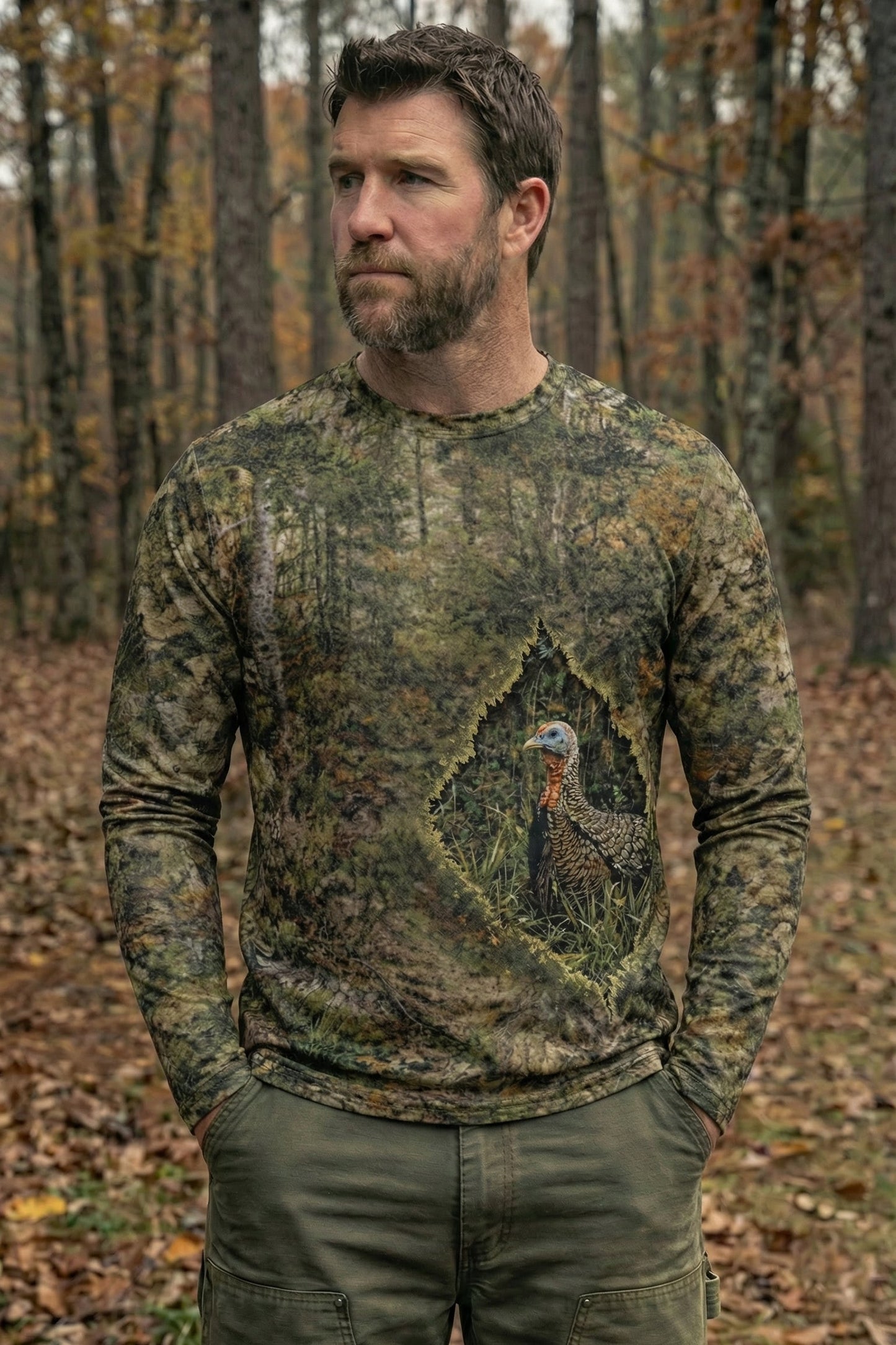 Performance Hunting Long Sleeve - Woodland Turkey - WG1T