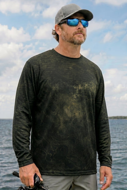 Performance Fishing Long Sleeve - Shadow Depth Musky - TBT114