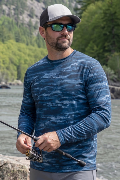 Performance Fishing Long Sleeve - Dusk River Rainbow - TBT81